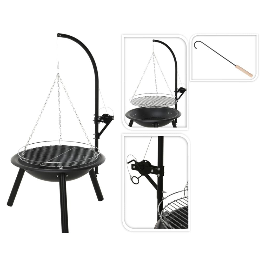 ProGarden Eldfat med grill BBQ 55 cm