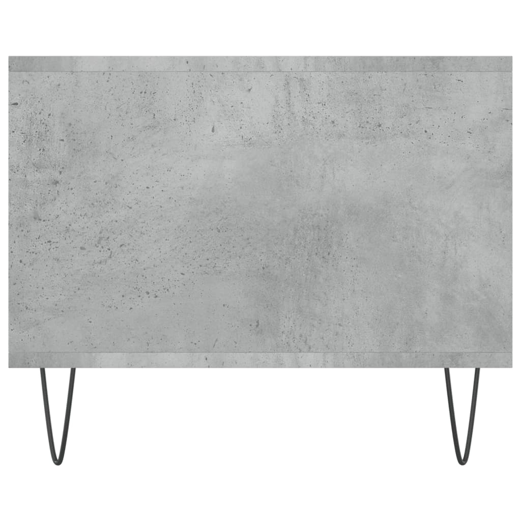 Soffbord betonggrå 102x50x40 cm konstruerat trä