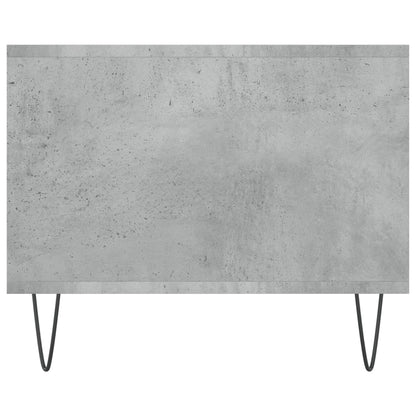 Soffbord betonggrå 102x50x40 cm konstruerat trä