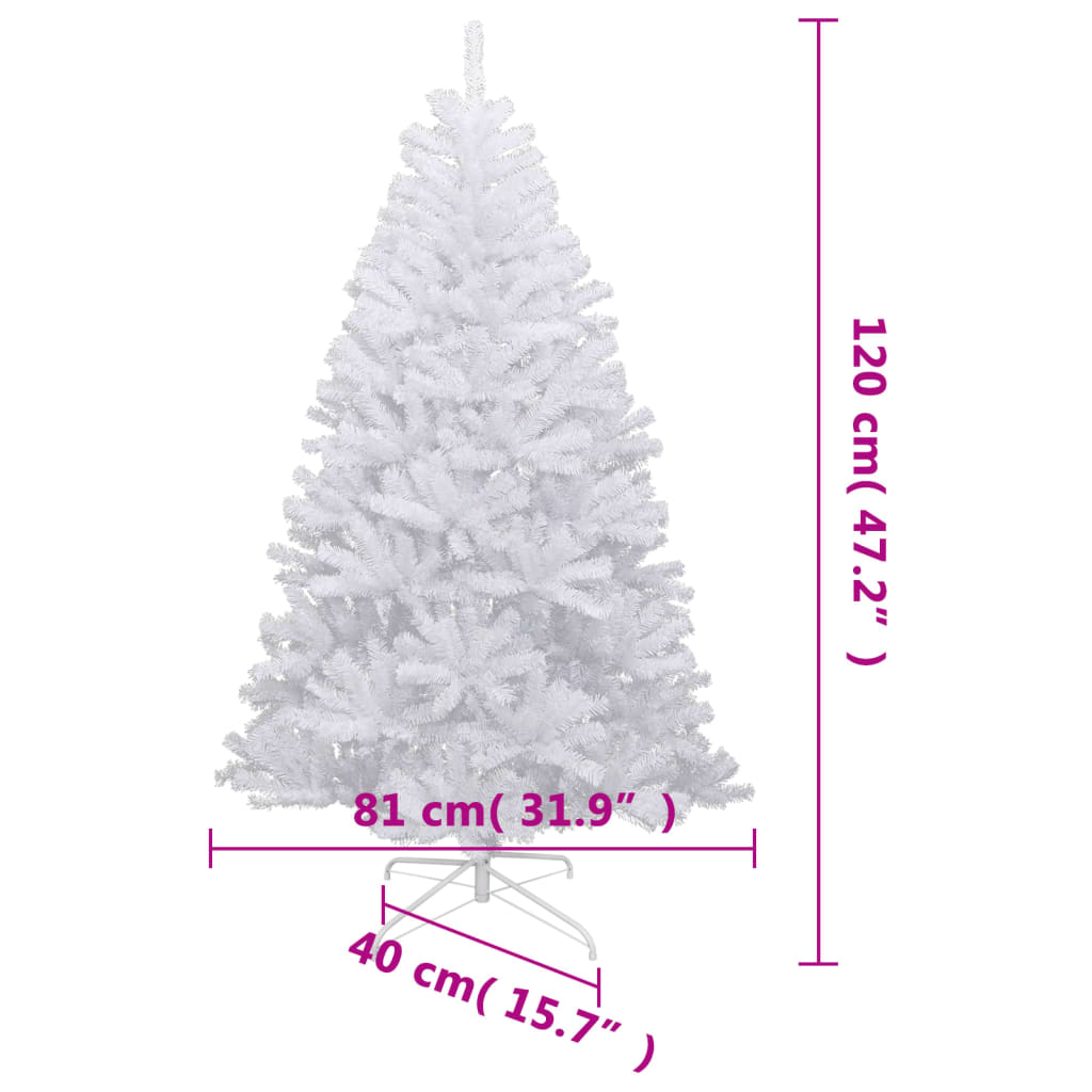 Plastgran med snö gångjärn 120 cm