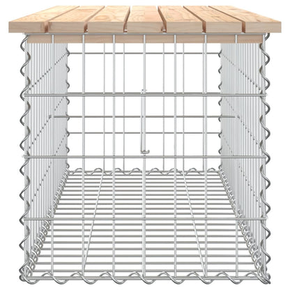 Trädgårdsbänk gabion-design 103x44x42 cm massiv furu