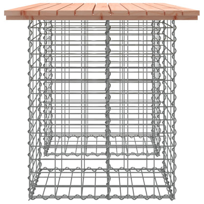 Trädgårdsbänk gabion-design 100x70x72 cm massivt douglasträ