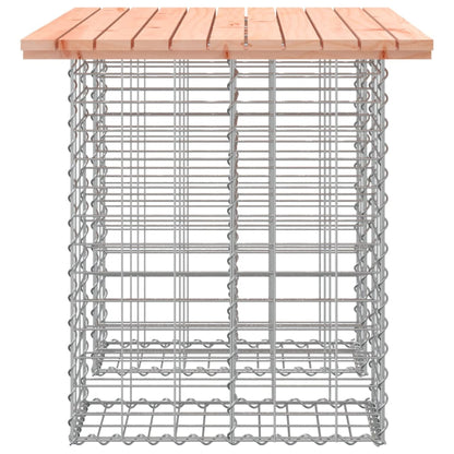 Trädgårdsbänk gabion-design 100x70x72 cm massivt douglasträ