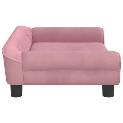 Barnsoffa rosa 70x45x26 cm sammet