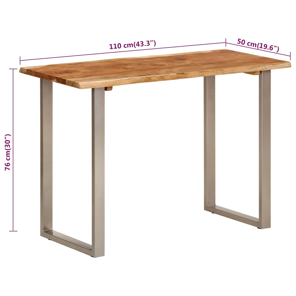 Matbord 110x50x76 cm massivt akaciaträ