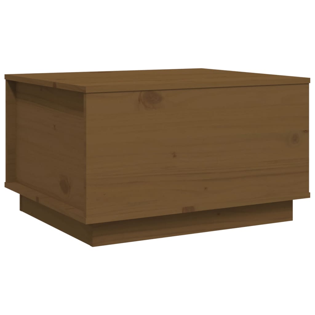 Soffbord honungsbrun 60x50x35 cm massiv furu