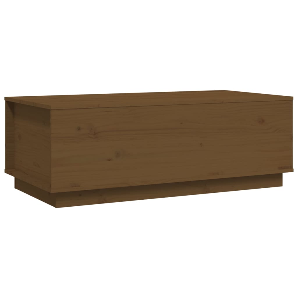 Soffbord honungsbrun 100x50x35 cm massiv furu