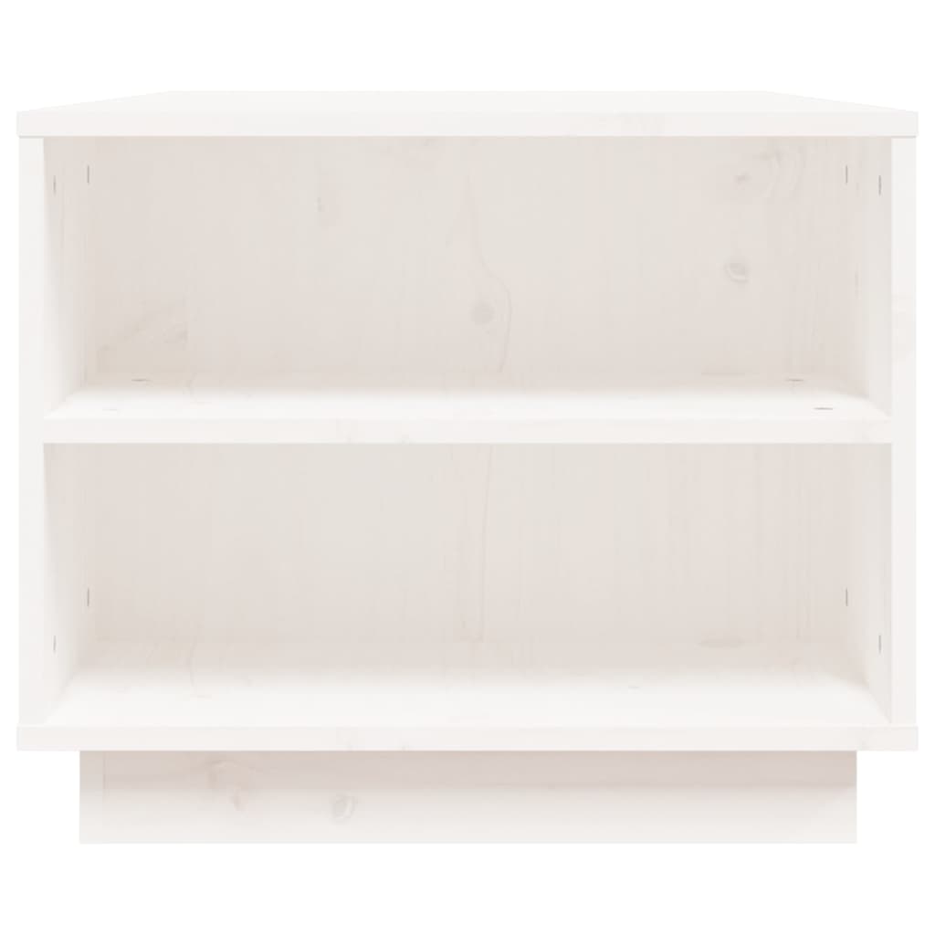 Soffbord vit 90x49x40,5 cm massiv furu