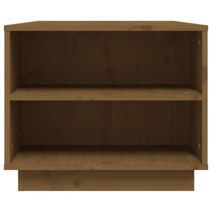 Soffbord honungsbrun 90x49x40,5 cm massiv furu