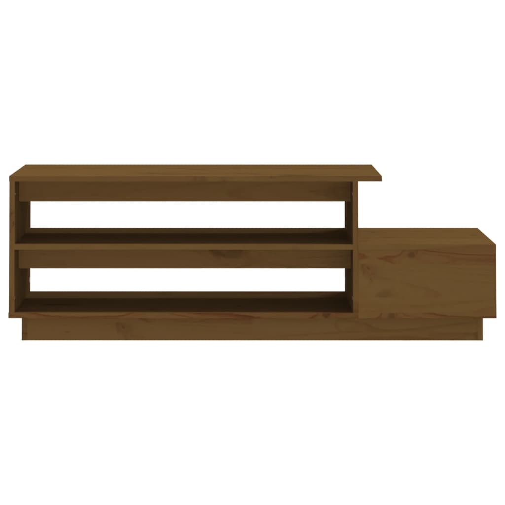 Soffbord honungsbrun 120x50x40,5 cm massiv furu