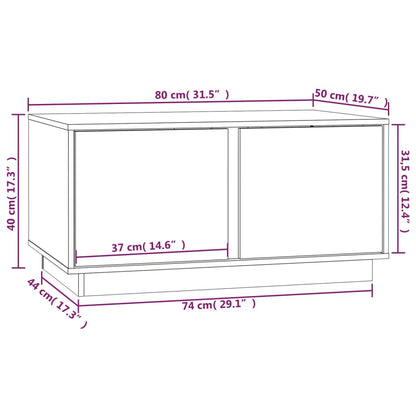 Soffbord 80x50x40 cm massivt furu