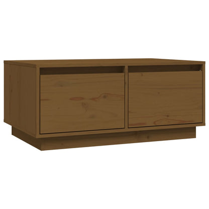 Soffbord honungsbrun 80x50x35 cm massiv furu