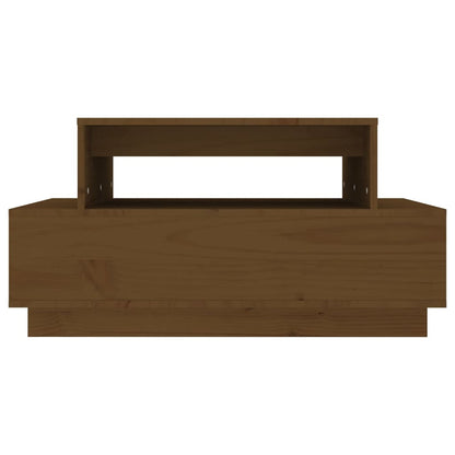 Soffbord honungsbrun 80x55x40,5 cm massiv furu