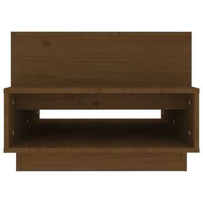 Soffbord honungsbrun 80x55x40,5 cm massiv furu