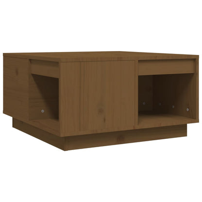 Soffbord honungsbrun 60x61x32,5 cm massiv furu