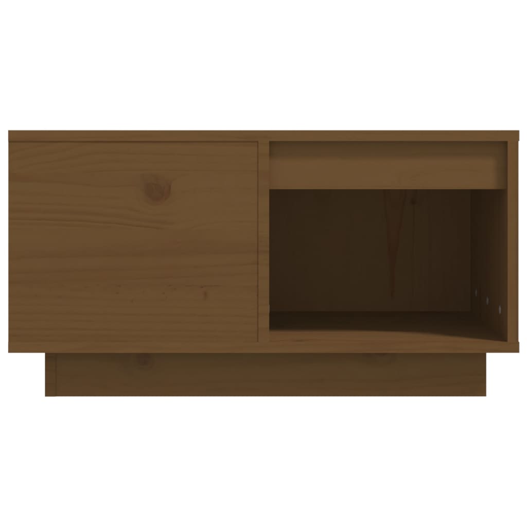 Soffbord honungsbrun 60x61x32,5 cm massiv furu