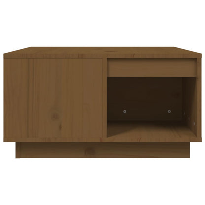 Soffbord honungsbrun 60x61x32,5 cm massiv furu