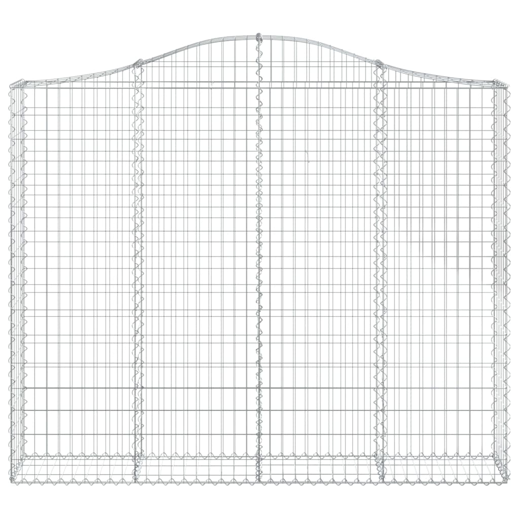 Gabion bågformad 200x30x160/180 cm galvaniserat järn