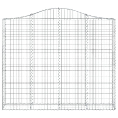 Gabion bågformad 200x30x160/180 cm galvaniserat järn