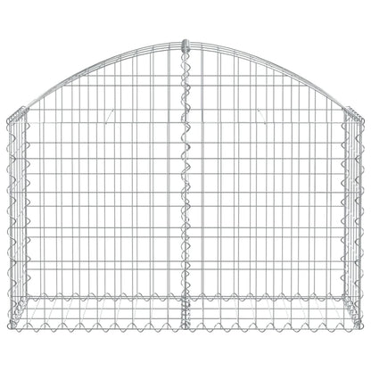 Gabion bågformad 100x30x60/80 cm galvaniserat järn