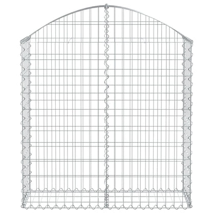 Gabion bågformad 100x30x100/120 cm galvaniserat järn