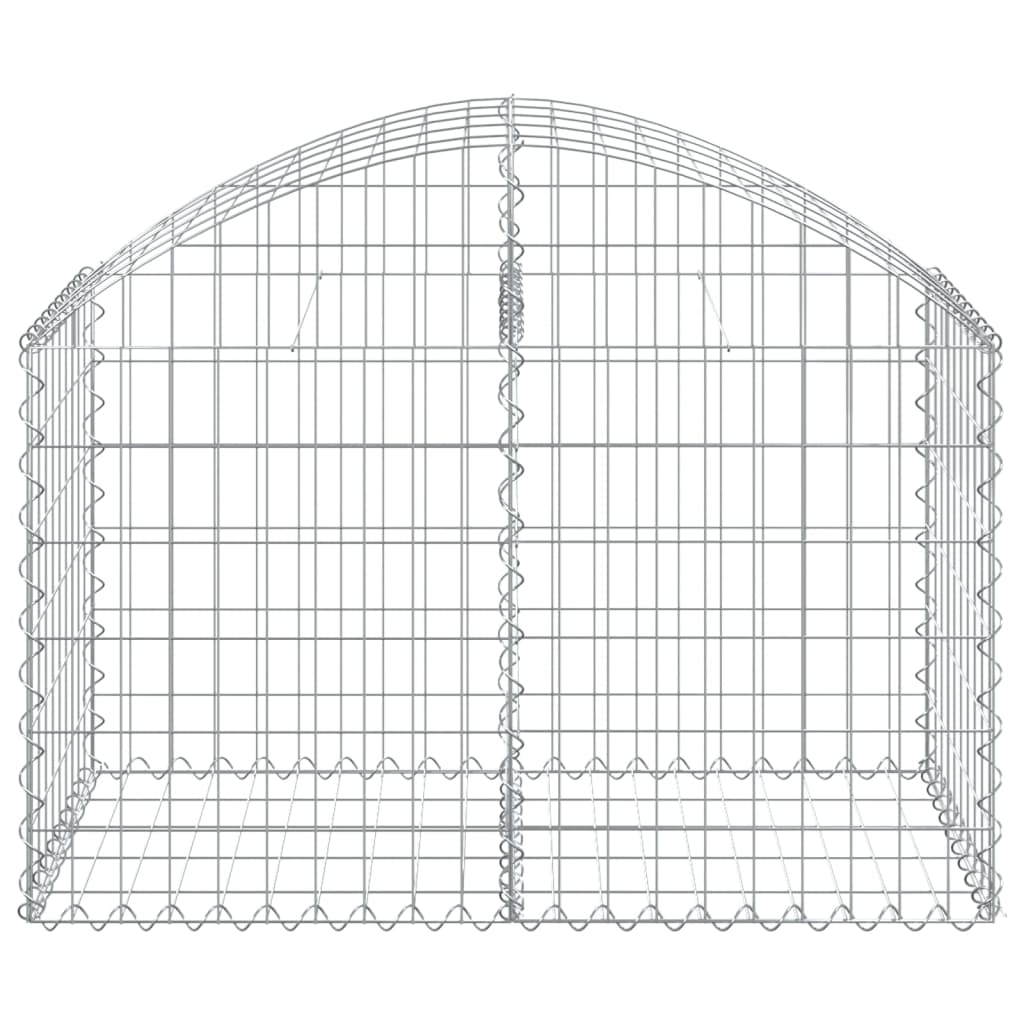 Gabion bågformad 100x50x60/80 cm galvaniserat järn