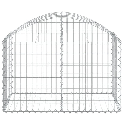 Gabion bågformad 100x50x60/80 cm galvaniserat järn