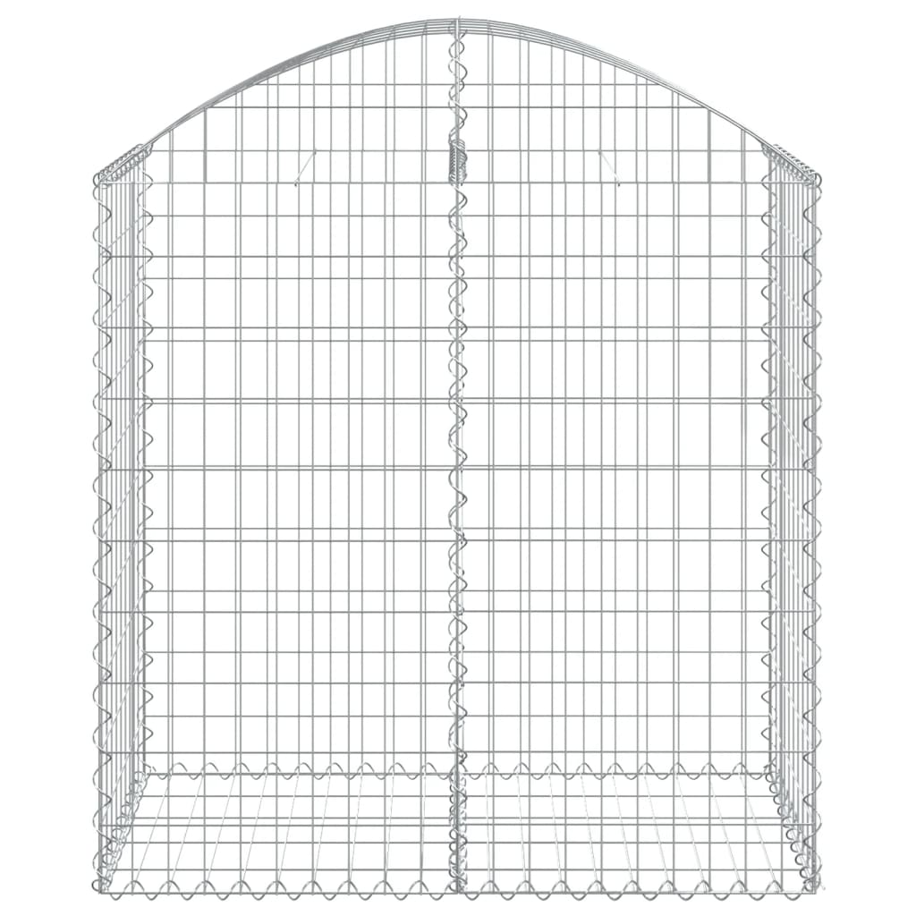 Gabion bågformad 100x50x100/120 cm galvaniserat järn