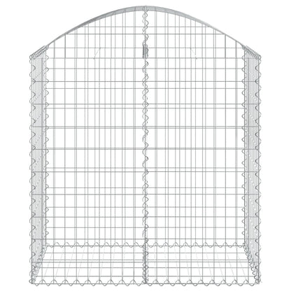 Gabion bågformad 100x50x100/120 cm galvaniserat järn