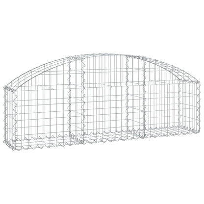 Gabion bågformad 150x30x40/60 cm galvaniserat järn