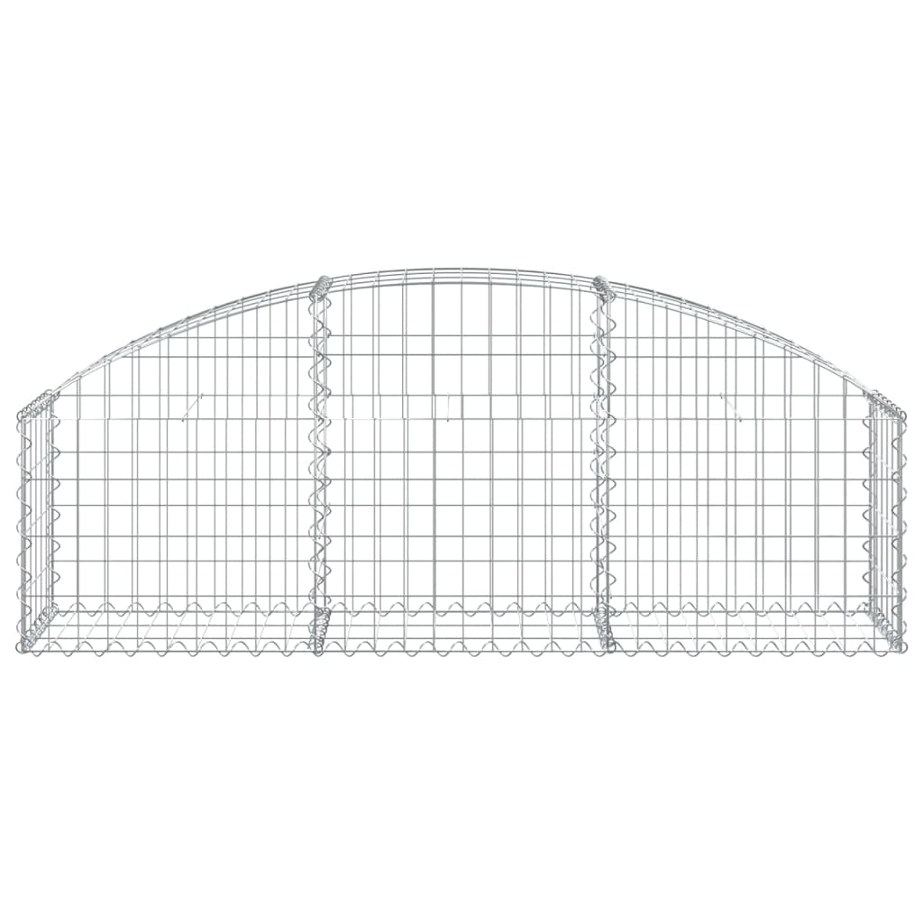 Gabion bågformad 150x30x40/60 cm galvaniserat järn