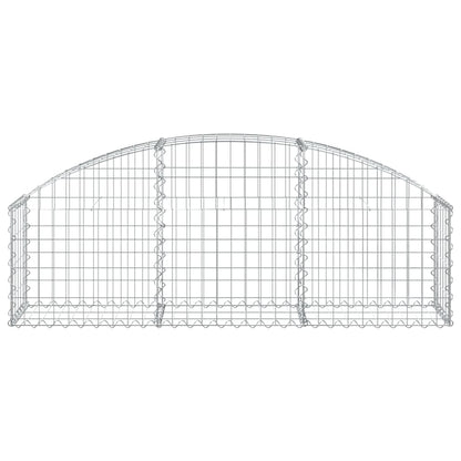 Gabion bågformad 150x30x40/60 cm galvaniserat järn