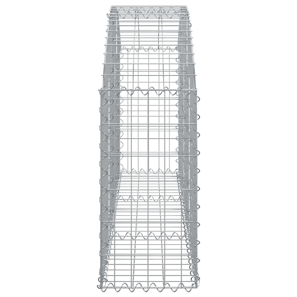 Gabion bågformad 150x30x60/80 cm galvaniserat järn