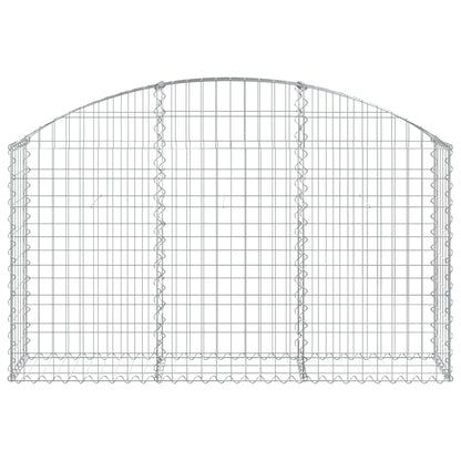 Gabion bågformad 150x30x80/100 cm galvaniserat järn