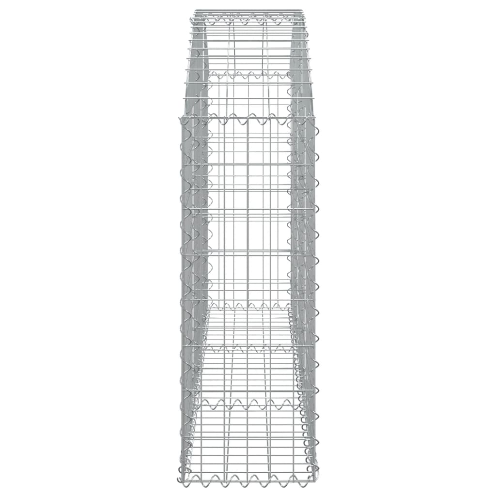 Gabion bågformad 150x30x80/100 cm galvaniserat järn