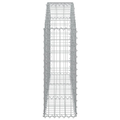 Gabion bågformad 150x30x80/100 cm galvaniserat järn