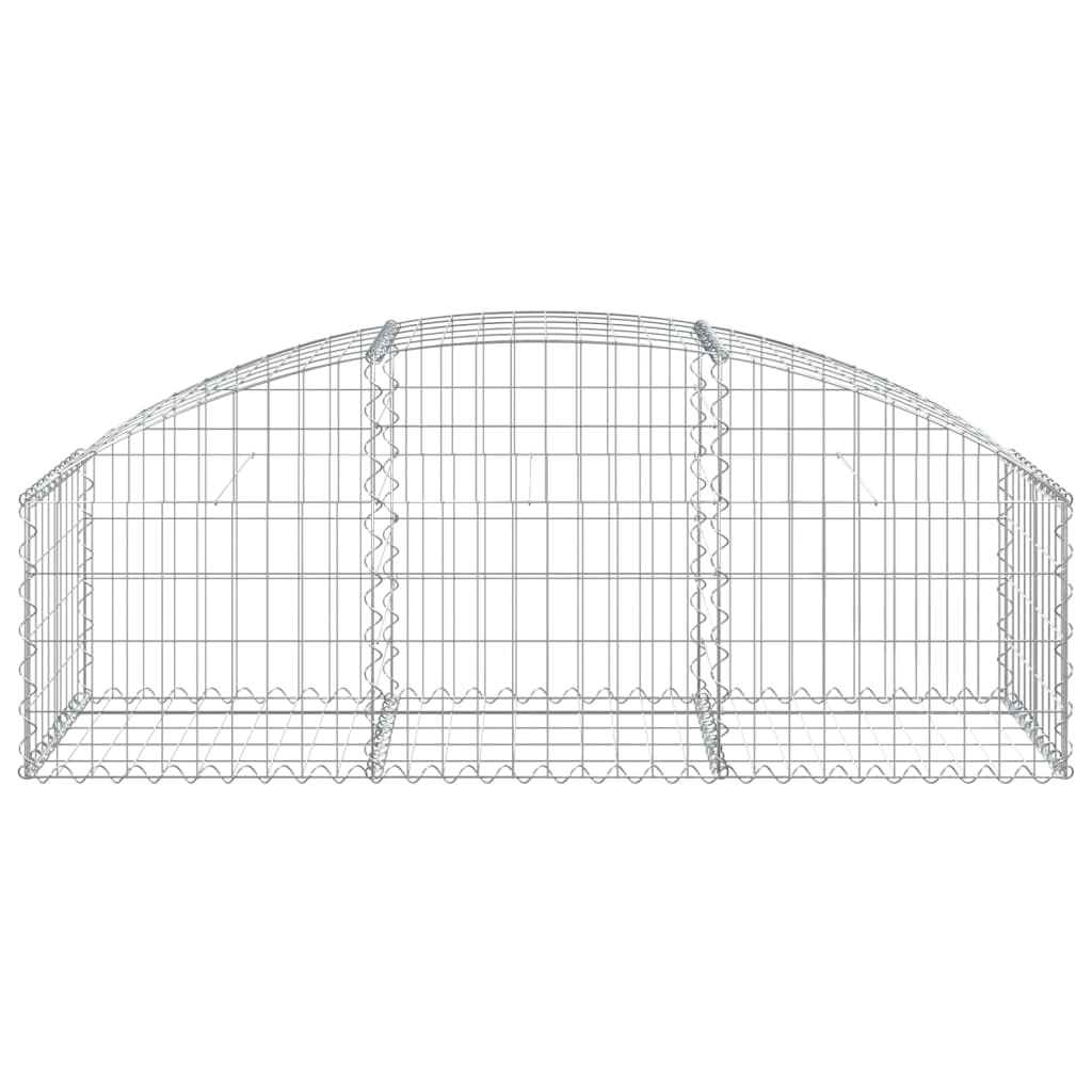 Gabion bågformad 150x50x40/60 cm galvaniserat järn