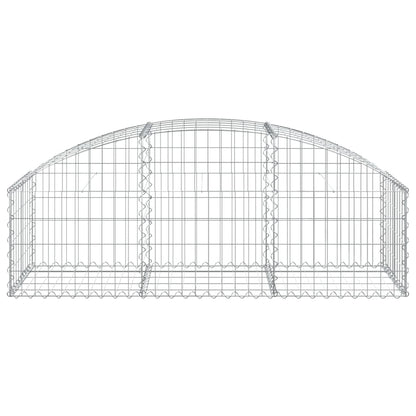 Gabion bågformad 150x50x40/60 cm galvaniserat järn