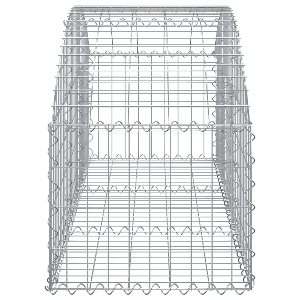 Gabion bågformad 150x50x40/60 cm galvaniserat järn