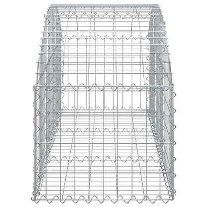 Gabion bågformad 150x50x40/60 cm galvaniserat järn