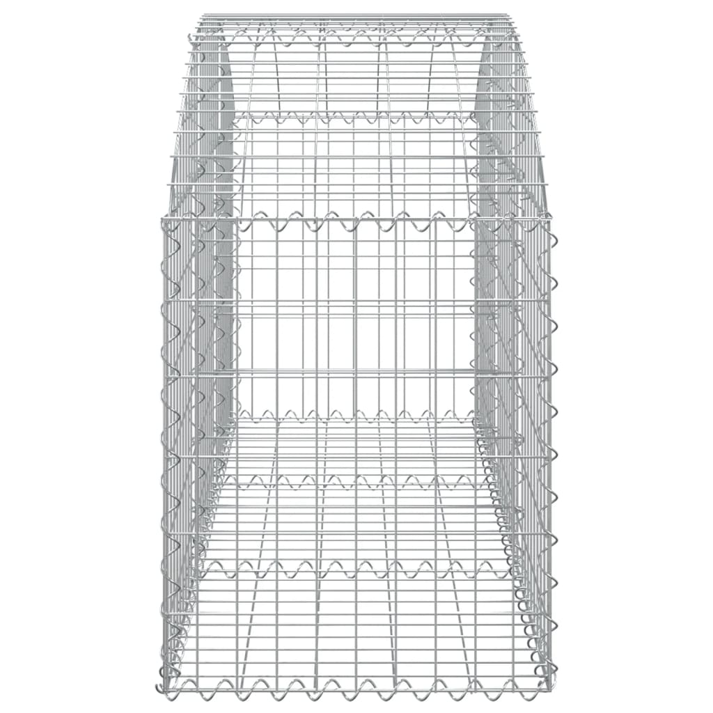 Gabion bågformad 150x50x60/80 cm galvaniserat järn