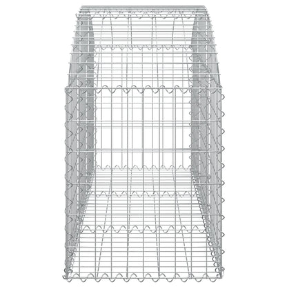 Gabion bågformad 150x50x60/80 cm galvaniserat järn