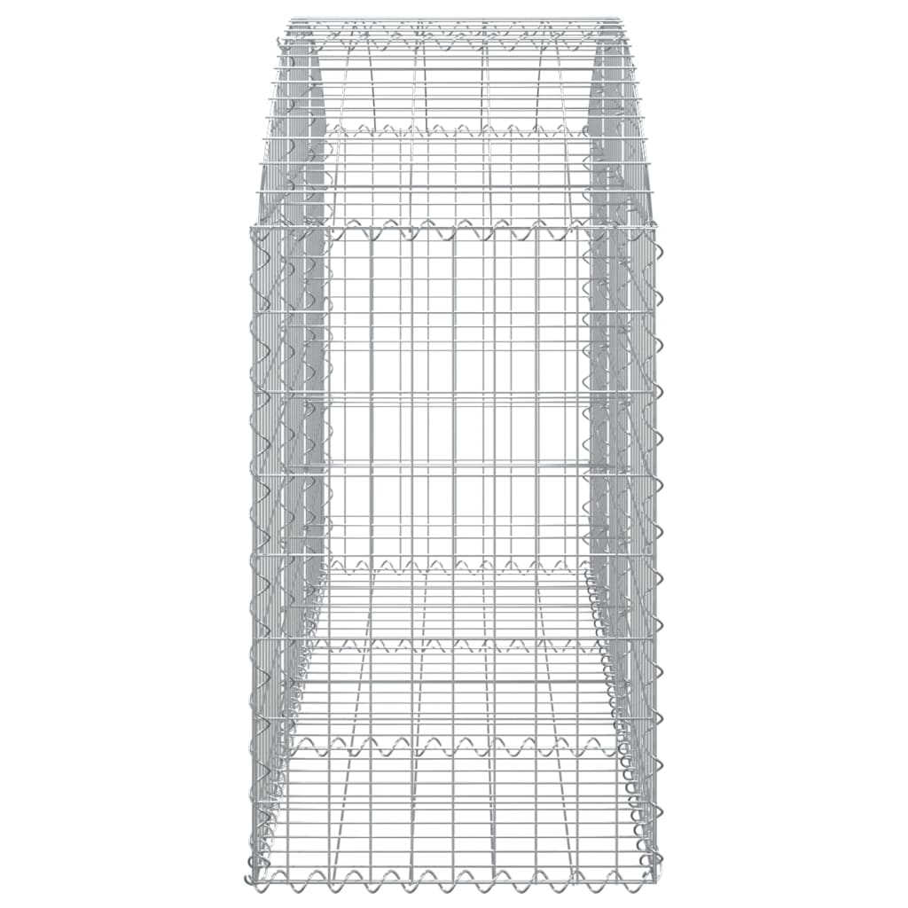 Gabion bågformad 150x50x80/100 cm galvaniserat järn