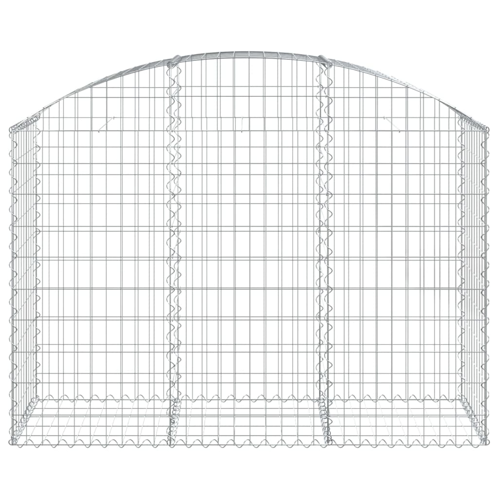Gabion bågformad 150x50x100/120 cm galvaniserat järn