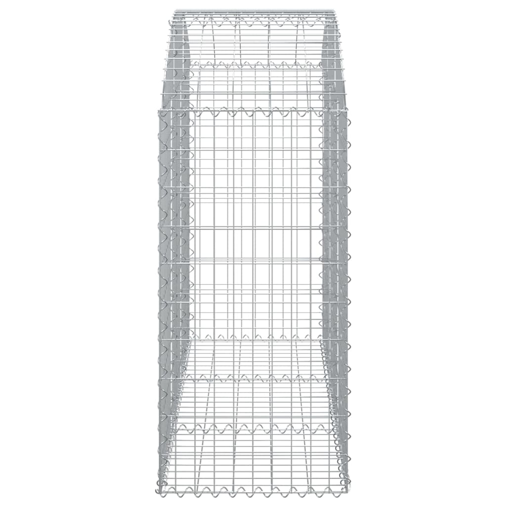 Gabion bågformad 150x50x100/120 cm galvaniserat järn
