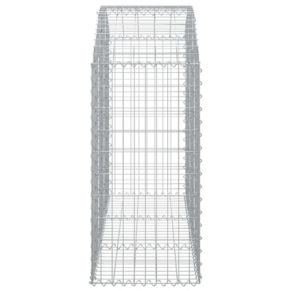 Gabion bågformad 150x50x100/120 cm galvaniserat järn