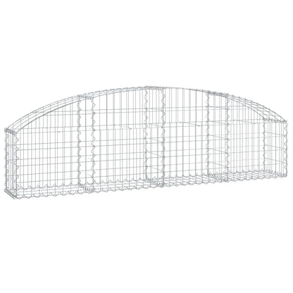 Gabion bågformad 200x30x40/60 cm galvaniserat järn