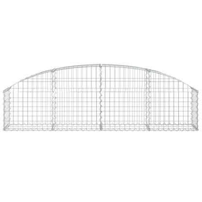 Gabion bågformad 200x30x40/60 cm galvaniserat järn