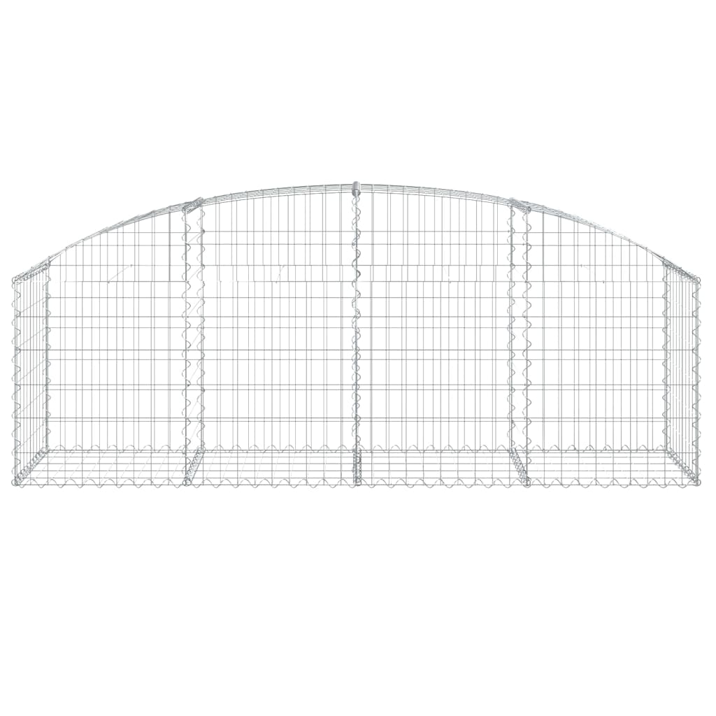 Gabion bågformad 200x50x60/80 cm galvaniserat järn