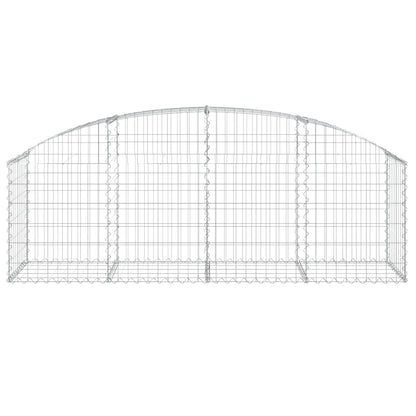 Gabion bågformad 200x50x60/80 cm galvaniserat järn